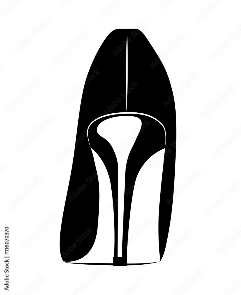beautiful fashion heel isolated icon design, vector illustration  graphic 