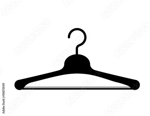 clothes hanger hook isolated icon design, vector illustration graphic 