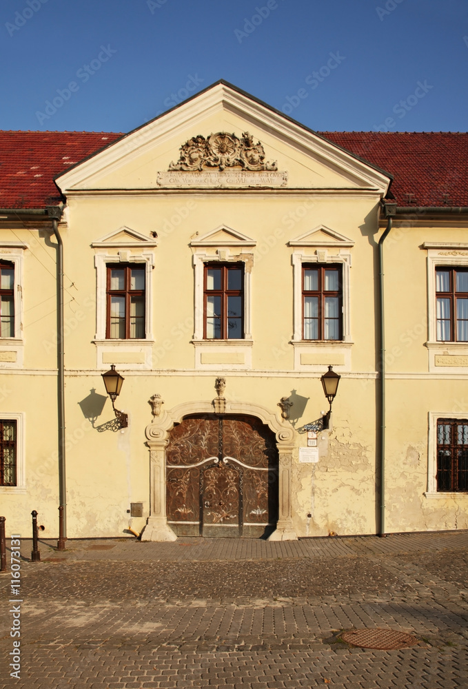 Archbishop Residence on St. Nicolas Square in Trnava. Slovakia