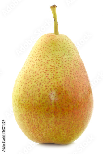 fresh "Forelle" pear on a white background