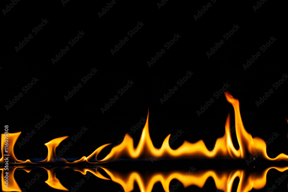 Flame burning hot Flame burning hot