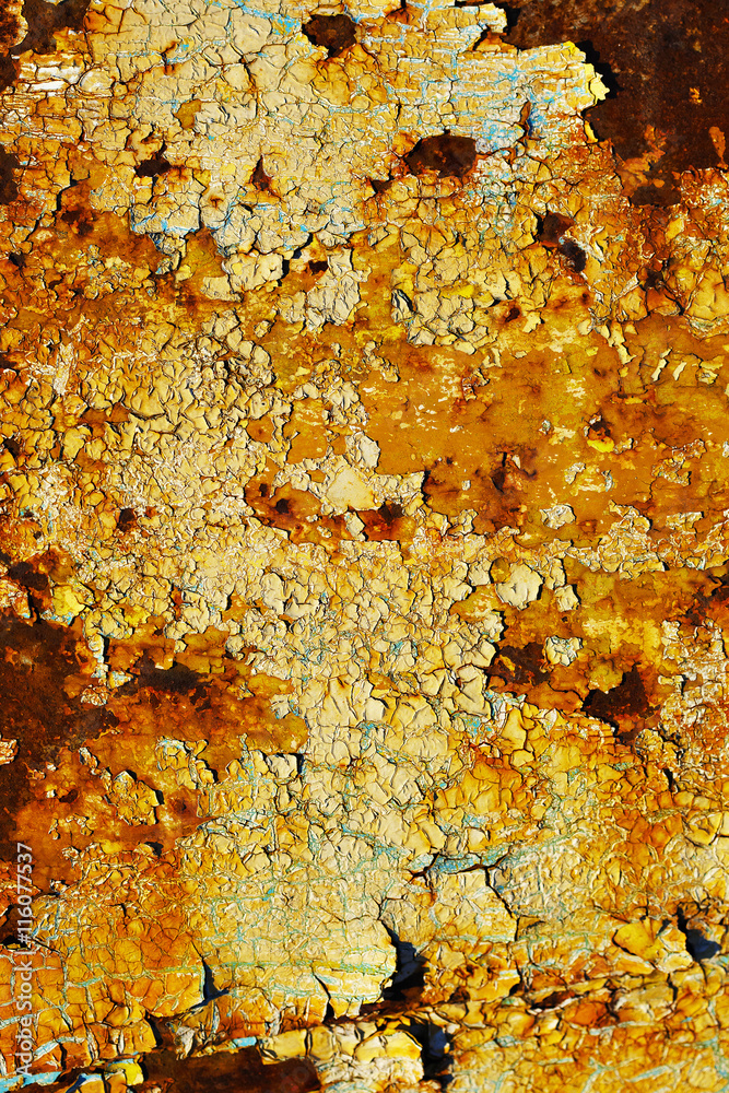 Surface with cracks and rust Surface with cracks and rust