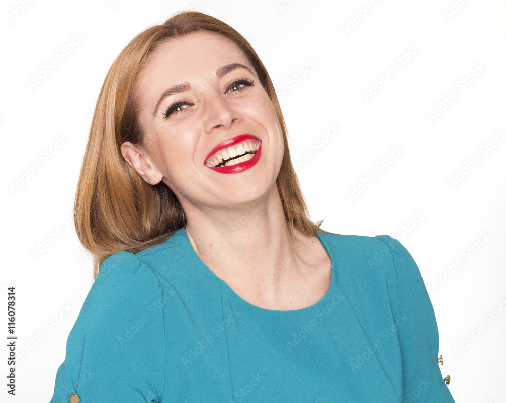 Portrait of beautiful woman smiling Portrait of beautiful woman smiling