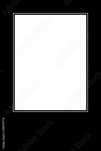Black frame for mourning portrait
