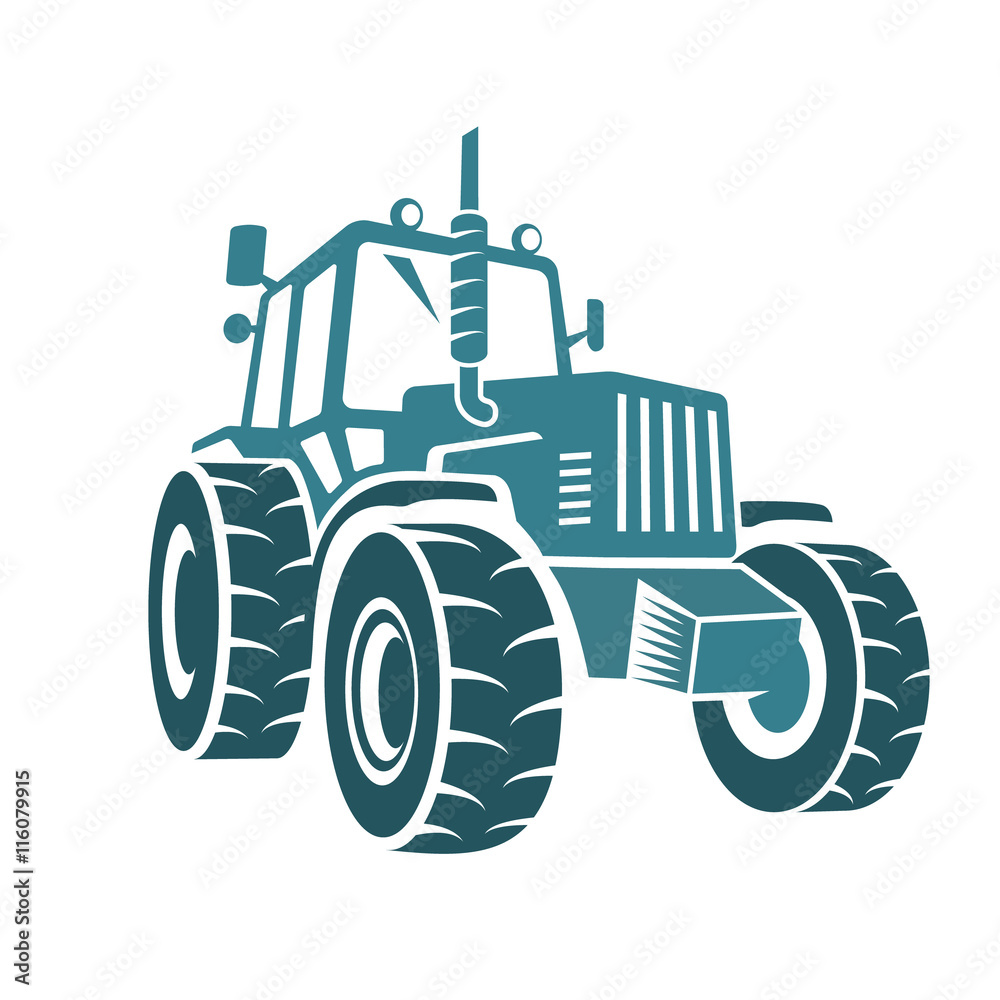Naklejka premium Farm tractor 