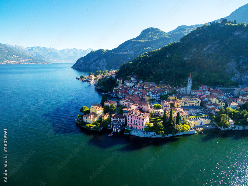 Varenna - Lago di Como (IT) - Aerial view