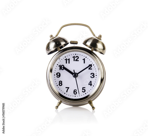 Wallpaper Mural Alarm clock in time concept isolated on white Torontodigital.ca
