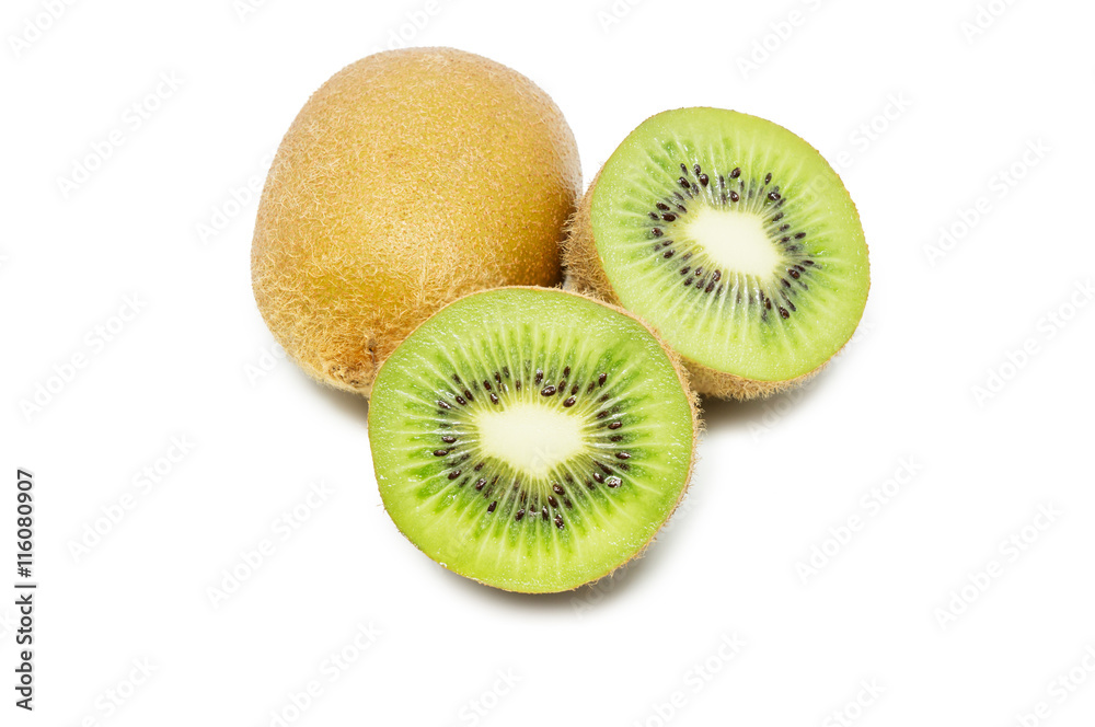 Kiwi fruit isolated on white background. Kiwi fruit isolated on white background.