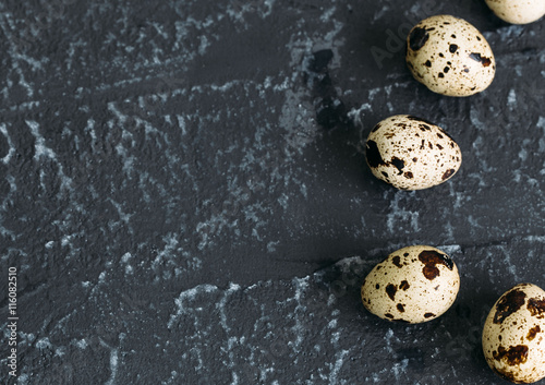 eggs on a black background of the texture