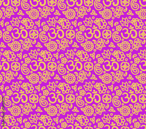 OM seamless pattern