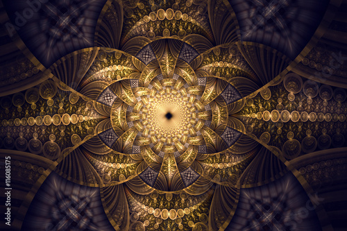 Abstract fractal fantasy wallpaper pattern.