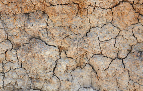 Clay cracked earth - natural background