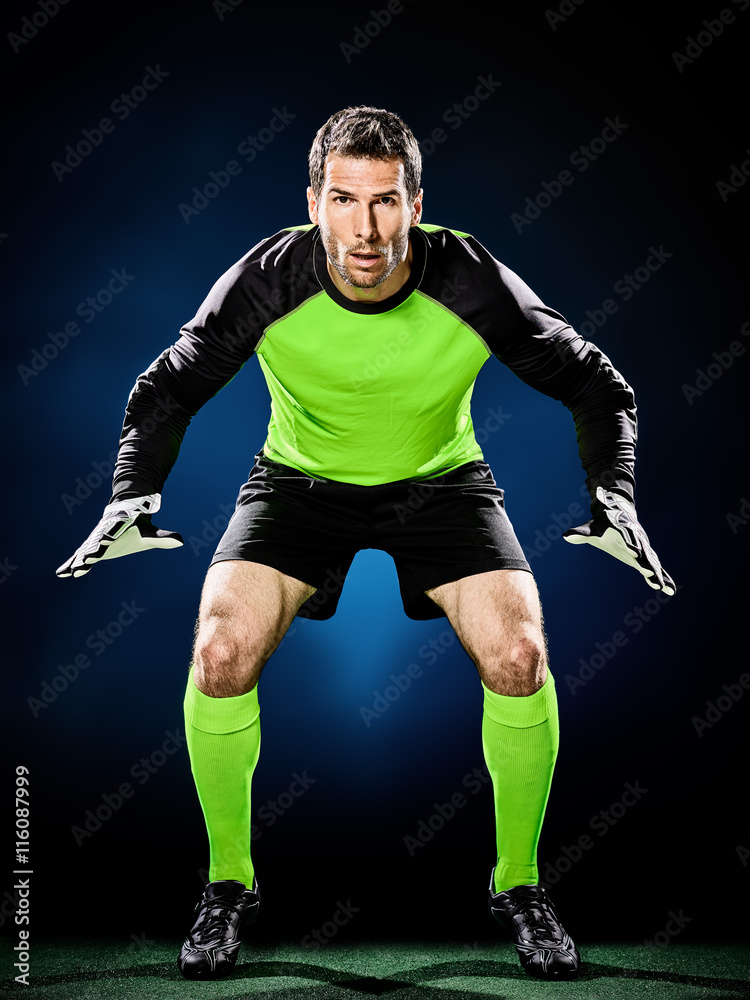Fototapeta premium goalkeeper soccer man isolated
