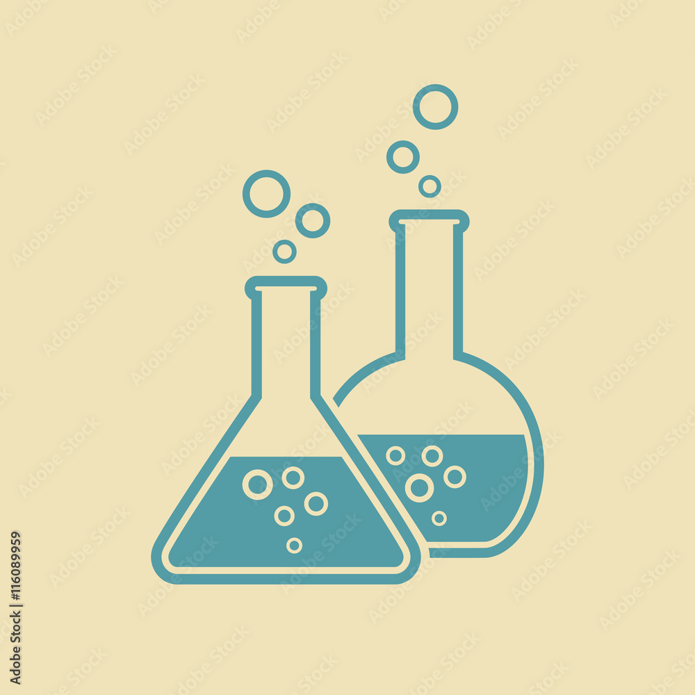 Laboratory glass icon Laboratory glass icon