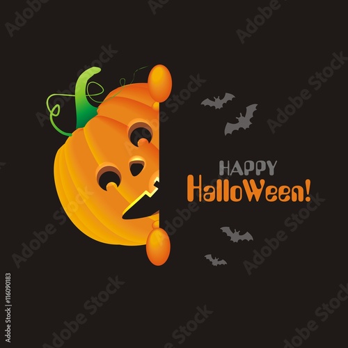 Happy Halloween mit Kürbis