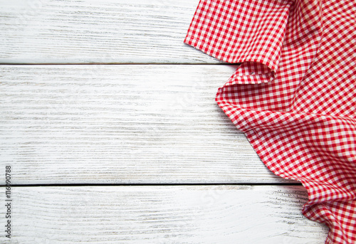 napkin on the wooden background