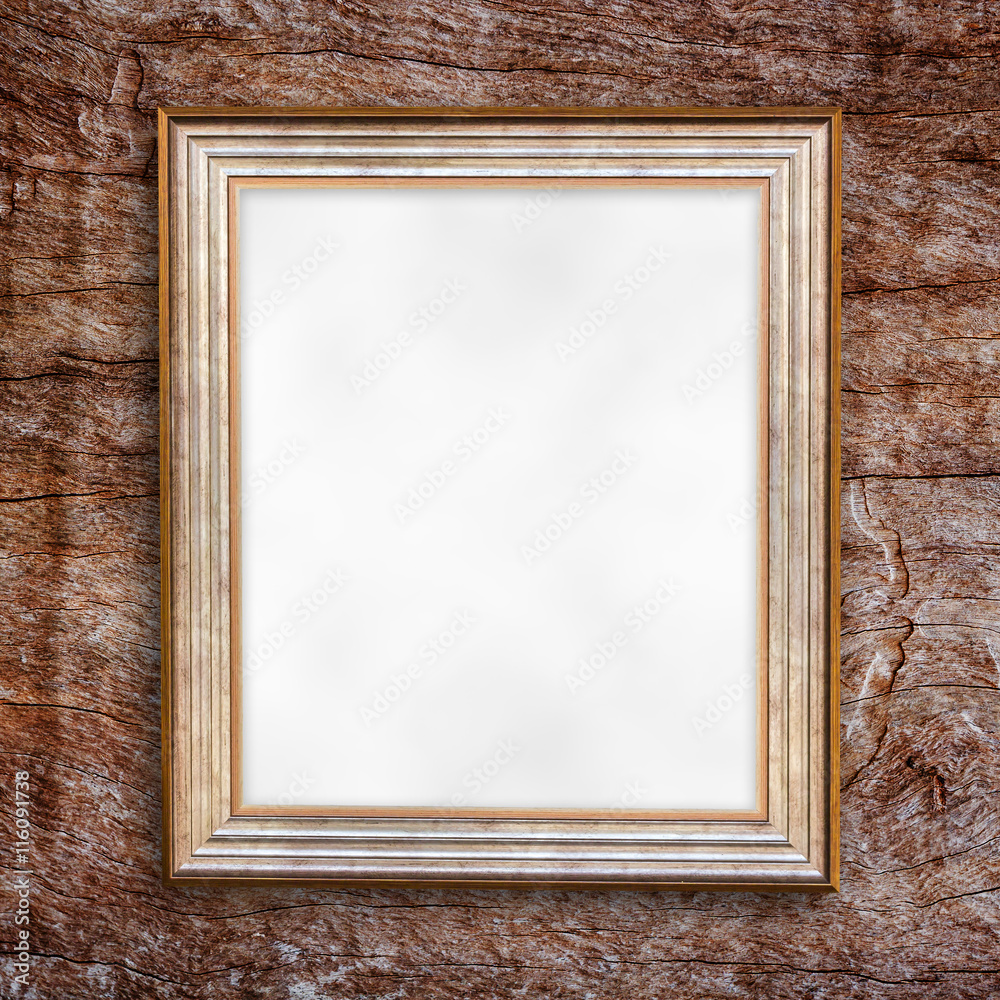 Blank of photo frame on wood background. Blank of photo frame on wood background.