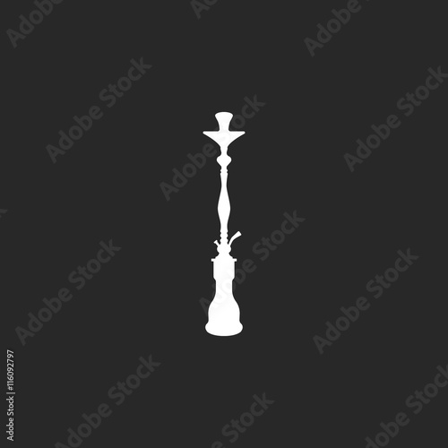 Hookah shisha simple icon on background