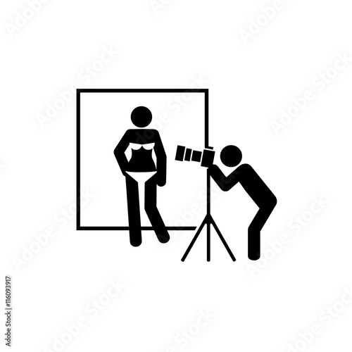 Man Photoshooting Model Icon