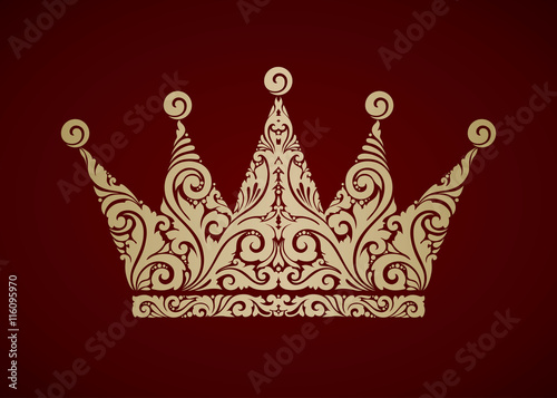 Decorative vintage ornamental crown