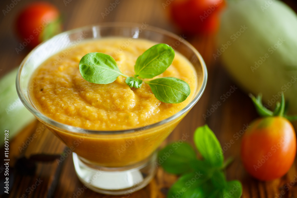 squash caviar cooked with different vegetables and spices squash caviar cooked with different vegetables and spices