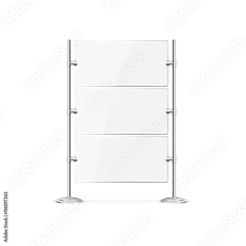 Glass Screen Banner. Vector