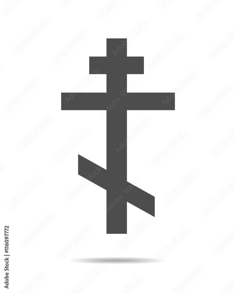 Black Christian Cross - vector illustration. Black Christian Cross - vector illustration.