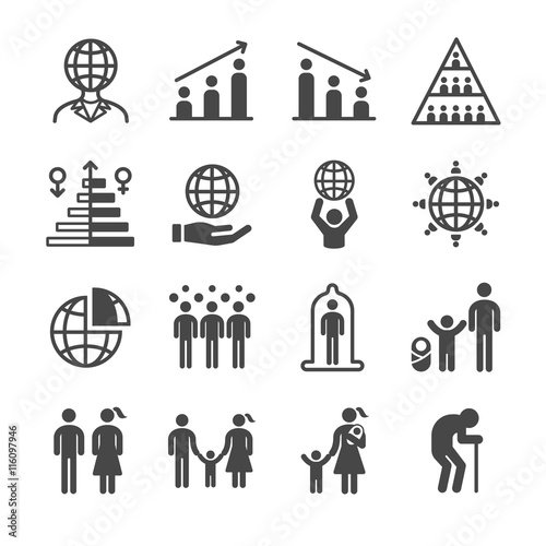 Population and citizen icons