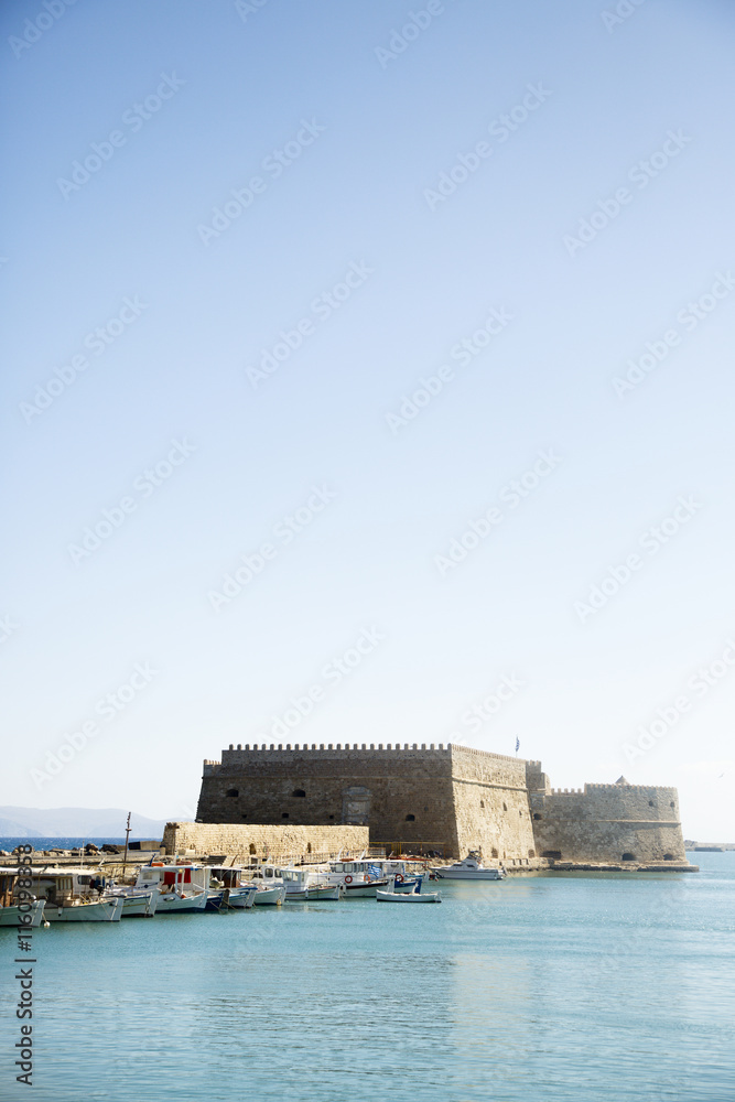 Heraklion bay and Koules Fortress