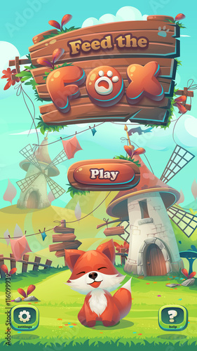 Feed the fox GUI play window