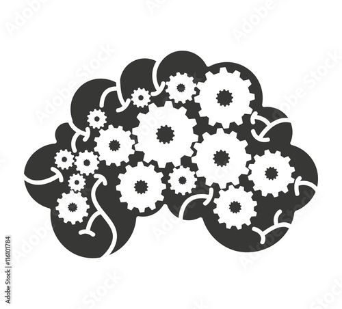 brain storming mind icon