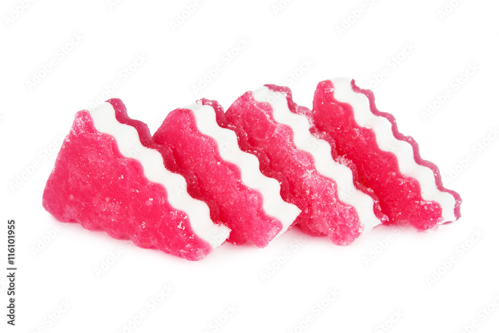 Colorful jelly isolated on a white background Colorful jelly isolated on a white background