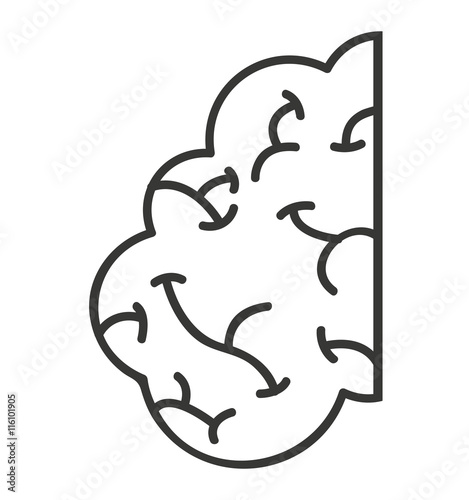 brain storming mind icon