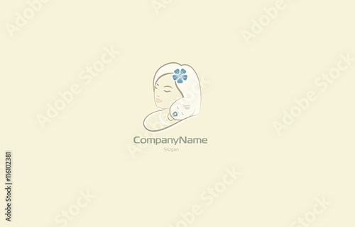Diaper Baby Mama flat logo