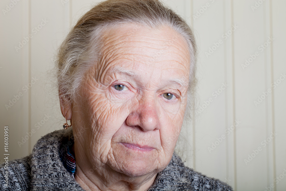 Portrait of an elderly woman Portrait of an elderly woman