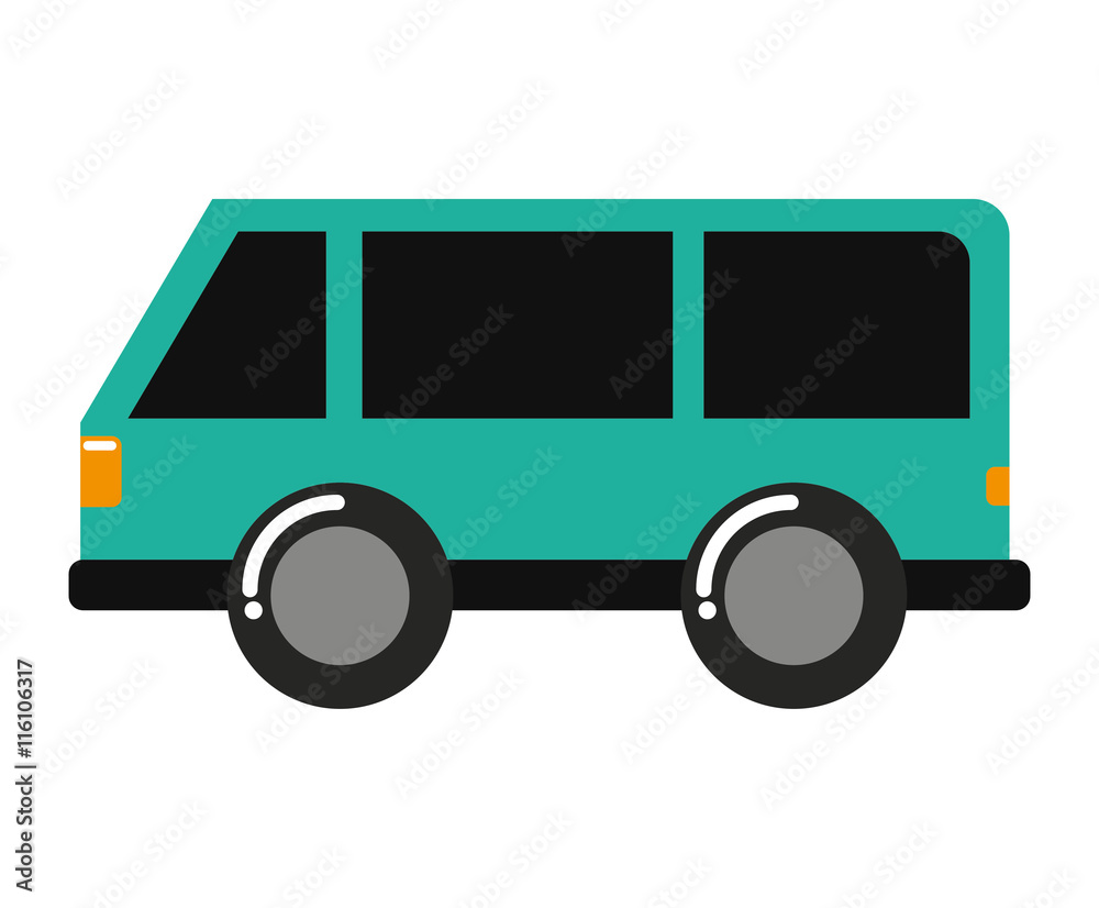 car bus van icon car bus van icon