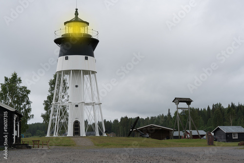 Lighthouse with steel construction