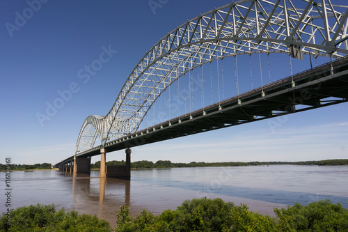 Hernando de Soto Bridge Spanning Mississippi River Arkansas Tennessee photo