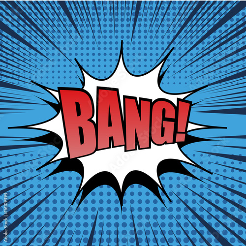 Bang comic bubble text