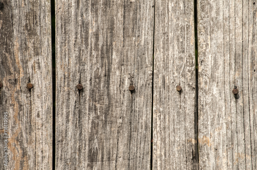 Old weathered wooden boards surface closeup as background