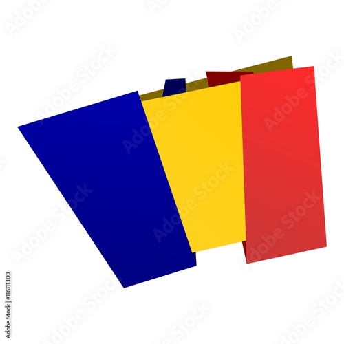 Republic of Chad origami flag