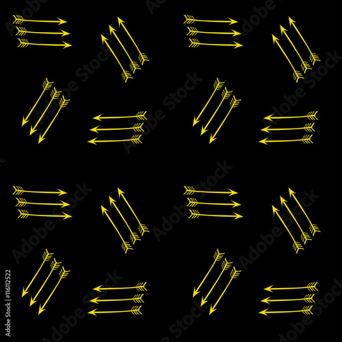 Seamless arrow pattern. Diagonal.