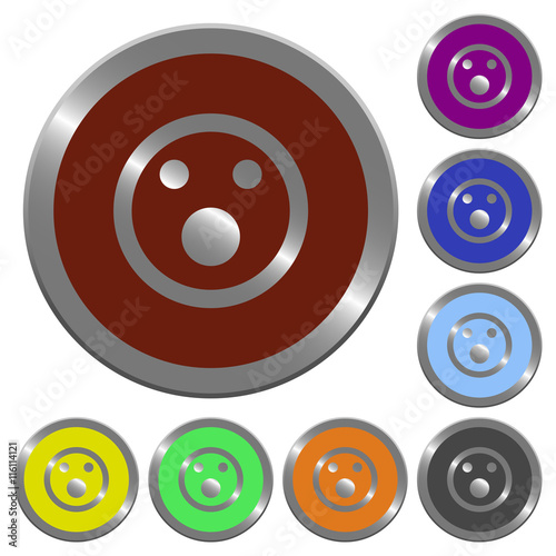 Color Shocked emoticon buttons