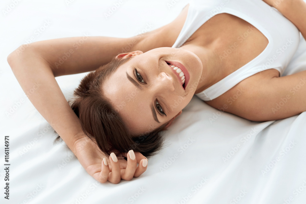 Woman's Health. Smiling Woman With Beautiful Face Skin. Beauty Woman's Health. Smiling Woman With Beautiful Face Skin. Beauty