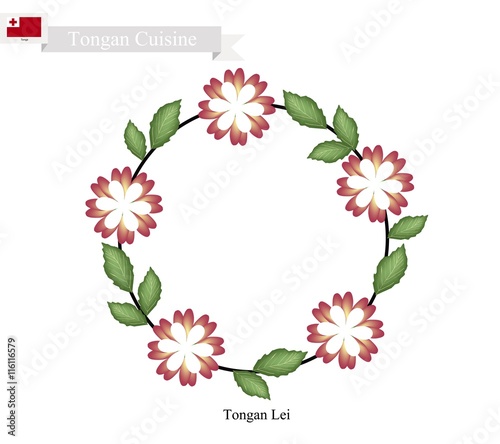 Tongan Lei or Tonga Heilala Flowers Garland photo