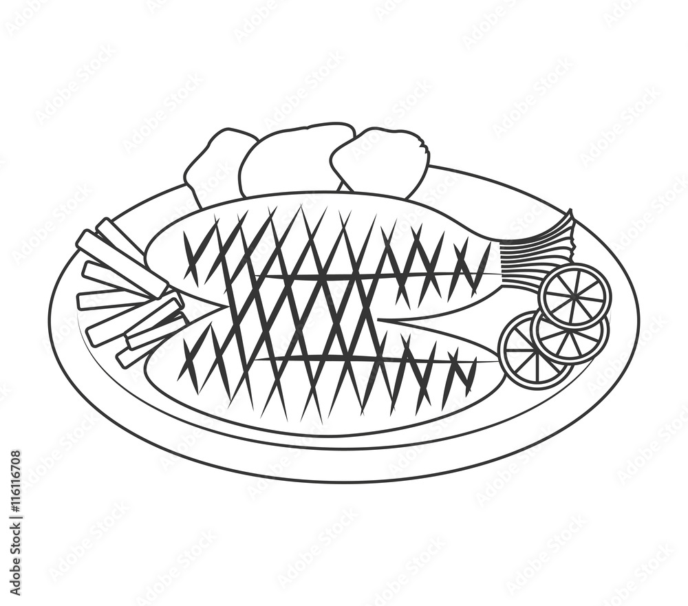 Seafood and gastronomy theme design,isolated flat icon vector illustration. Seafood and gastronomy theme design,isolated flat icon vector illustration.