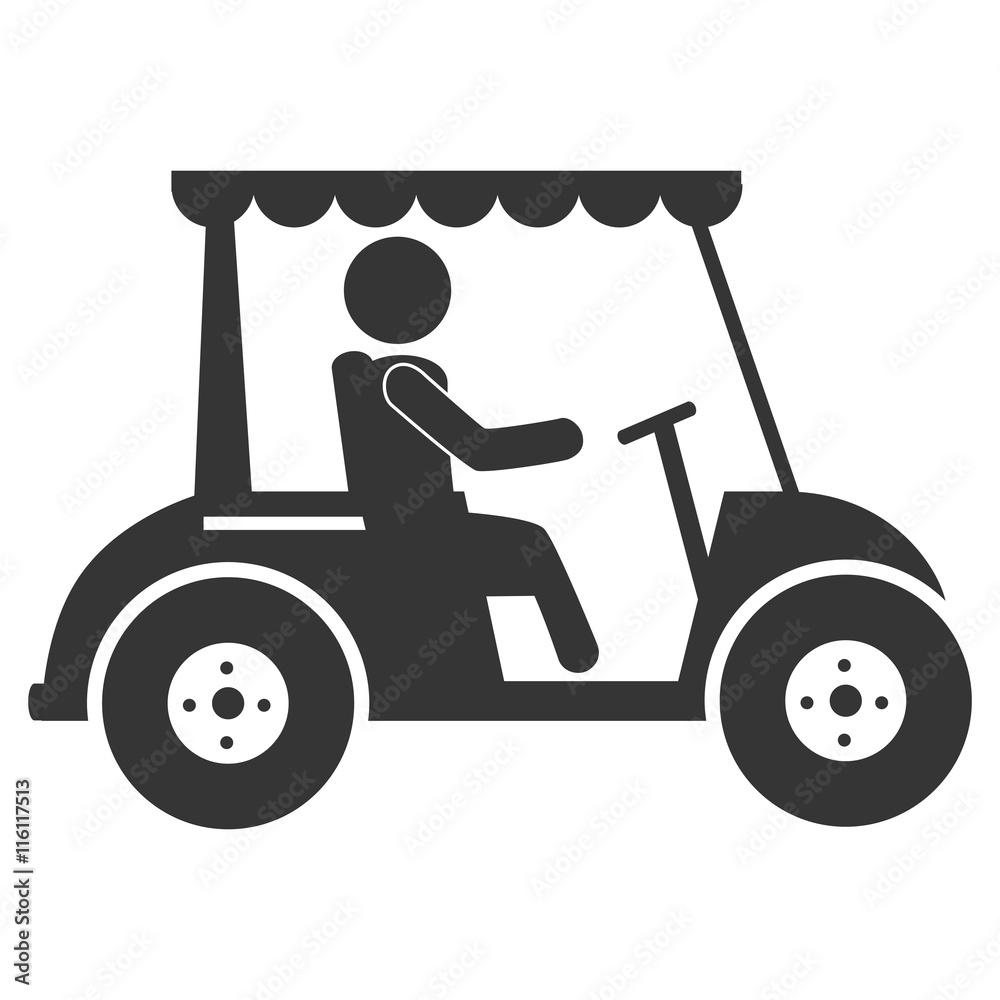 Golf sport isolated flat icon, vector illustration. Golf sport isolated flat icon, vector illustration.