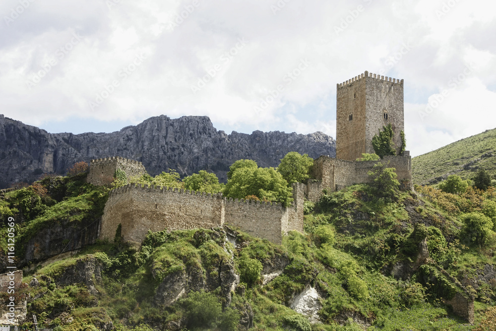 Castillo de la Yedra o de las cuatro esquinas en el municipio de Cazorla, Jaén