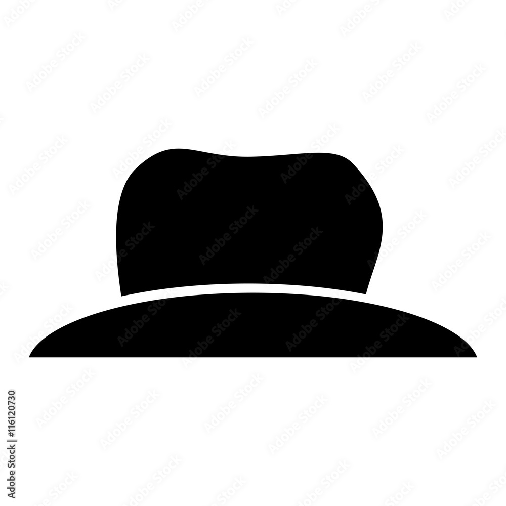 Retro hat cap , isolated flat icon with black and white colors. Retro hat cap , isolated flat icon with black and white colors.