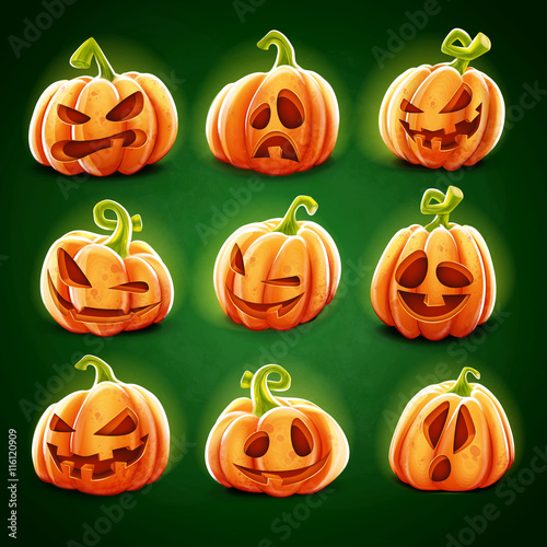 pumpkin set for halloween